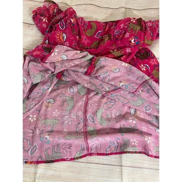 Torrid Women's Midi Button Front Rayon Slub Pink Dress - 1XL - Picture 14 of 15